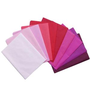 17gsm Pink Red Colored Paper Tissue Paper Wrapping Roll Gift Wrapping Tissue