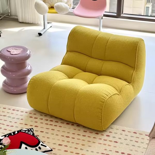 Modern Modular Fabric Tufted Lazy Lounge Sofa with Recliner for Home Leisure Compressed Foam Living Room Sofa