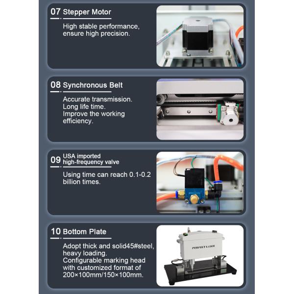 Номер металлического штифта Пневматическая точка штифта Маркировочная машина LCD тип управления