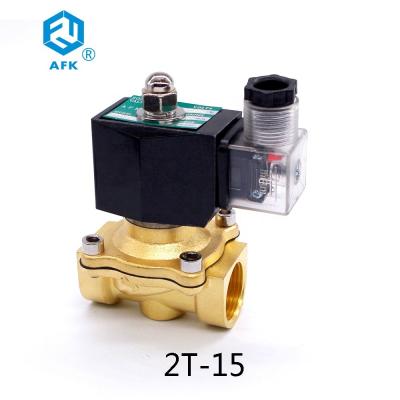 Válvula de solenoide de bronze do gás da polegada da baixa pressão 1/2 24 volts normalmente fechada