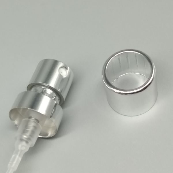 Silver Perfume Pump Luxury Fine Mist Sprayer for High-End Fragrance Bottles