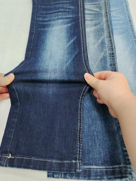 9.7oz  Spandex  Slub  Yarn 65%Cotton Denim Fabric 10S Shrink Resistant For Lady Jeans