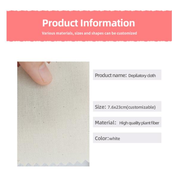 Tiras de cera depilatoria de tejido no tejido para depilación OEM ODM