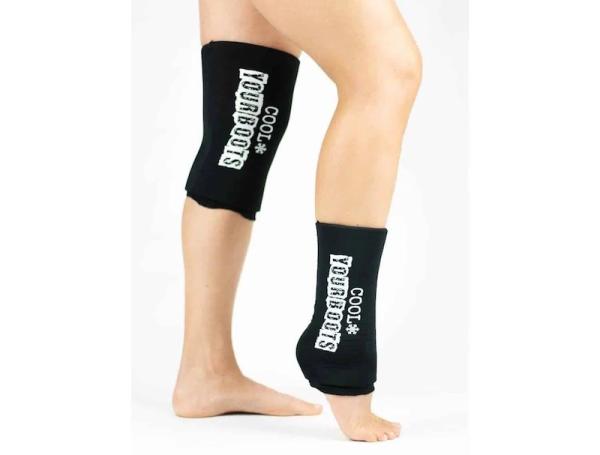 da luva fresca feita sob encomenda do gelo do gel do Polyacrylamide do esporte de 25x11CM Spandex preto reusável Lycra