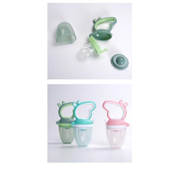 Cute Pig Animal Shape Silicone Fruit Teether Baby Teething Pacifier Fruit  Fruit Dummy