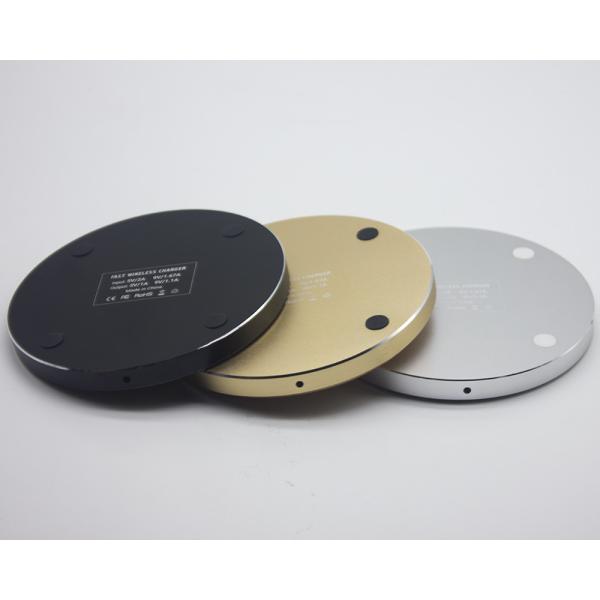 Solid Bamboo Surface Wooden Wireless Charger 120g Weight CE / RoHS Approved