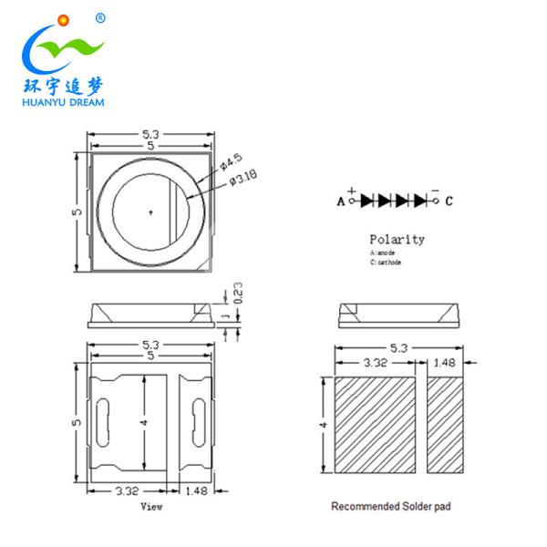 Focos LED SMD de luz puntual blanca natural de alta eficiencia 5050 5054