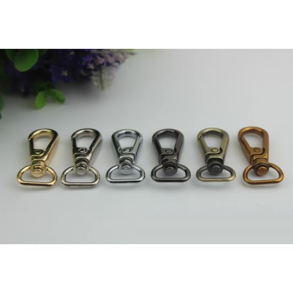Manufacturing plating 6 color high quality metal d ring snap hooks 13 mm for handbag