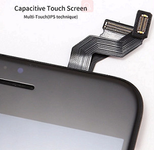 Complete Black 6S Cell Phone LCD Screen Replacement Accessories Kit