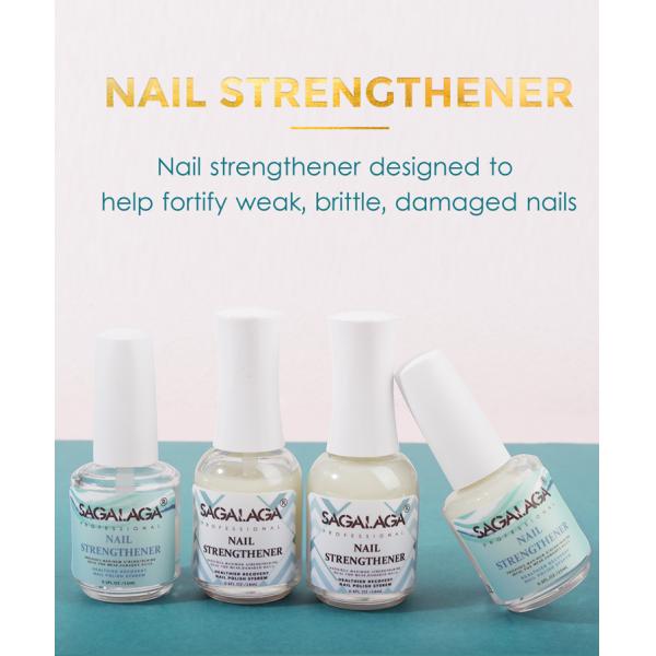 Polisseur d'ongles à séchage à l'air organique Renforceur d'ongles infusé de vitamine E Durcisseur avec certificat GMP