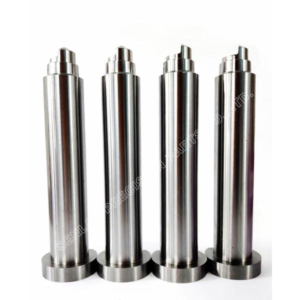 H13 Material Core Inserts for Plastic Mould Parts with 48-52HRC Hardness and +/-0.005mm Concentricity