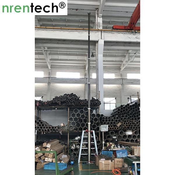9m height pneumatic telescopic mast for lighting tower 4x1000 Metal Halide Lamps lighting mast tower lighting tower mast