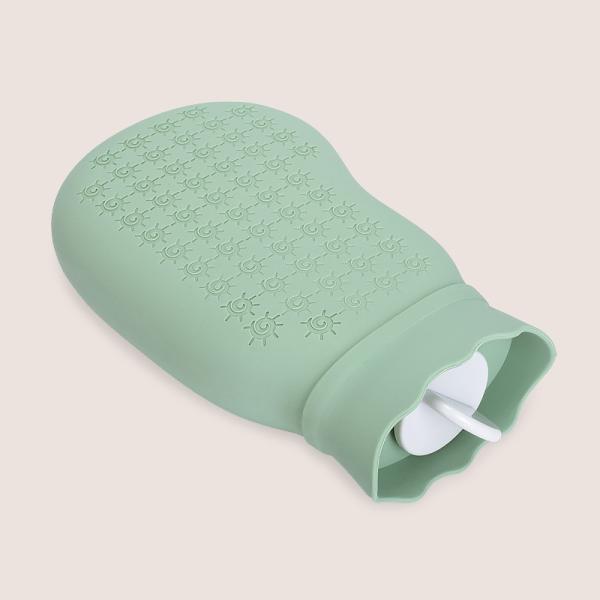 500 ml bouteille d'eau chaude imperméable en caoutchouc avec couvercle doux pour le lit menstruel chauffage chaud et froid thérapie muscles douleur au dos