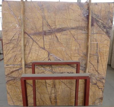 Cheap Rain forest Brown Marble Slab Tile