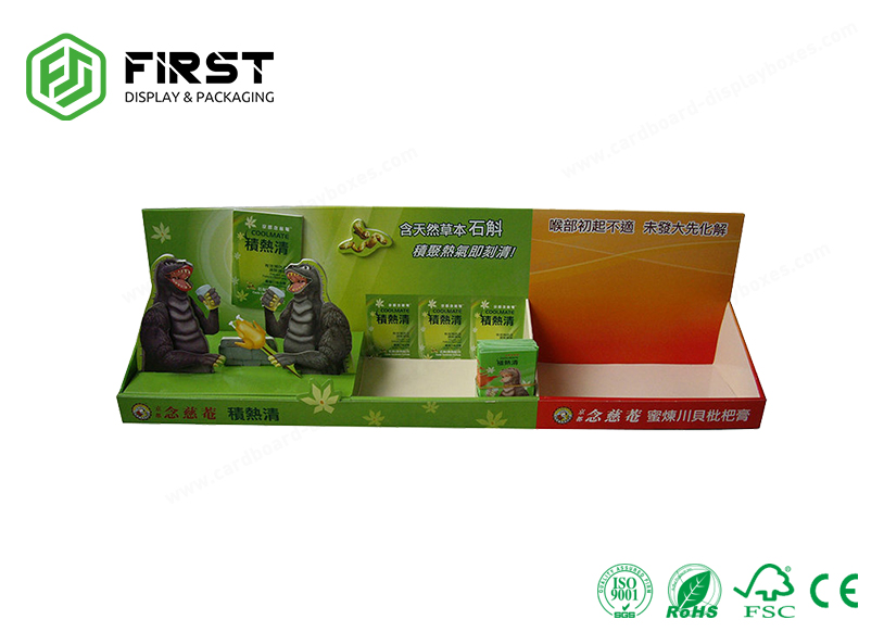 Подгонянные Recyclable коробки дисплея счетчика картона продвижения ПОПА для магазина розничной торговли