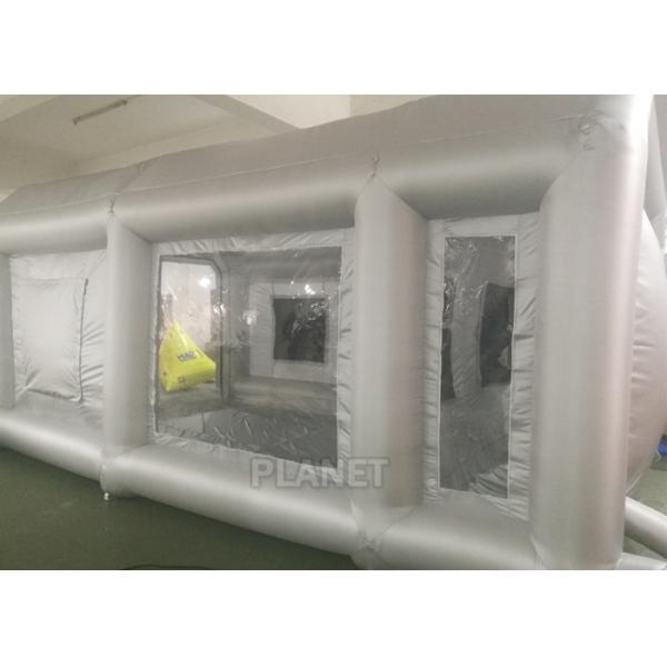 станция картины будочки брызг автомобиля 6x4x3m УЛЬТРАФИОЛЕТОВАЯ устойчивая серебряная раздувная для картины автомобиля