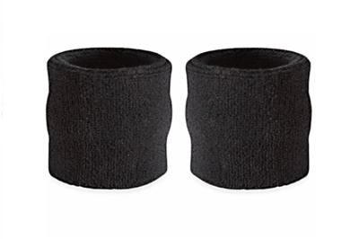 Beautiful Sports Wrist Sweatbands Embroidery Logo Design SGS Certification