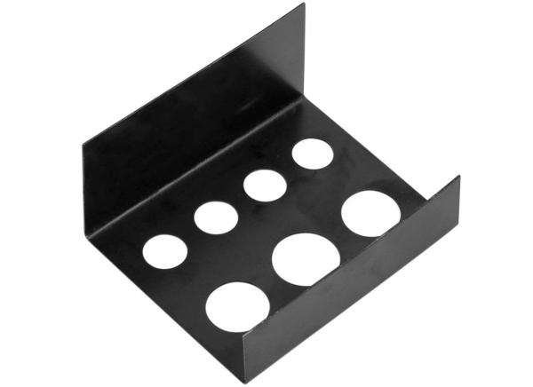 Suporte permanente preto de aço inoxidável do suporte de 7 copos da tinta da tatuagem da composição dos furos para o suporte do suporte do recipiente do copo do pigmento