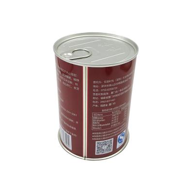 Lata redonda do metal do folha de Flandres de PMS 500g 0.25mm para o petisco Seeweed