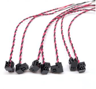 PVC Copper Electronic Custom Wire Assemblies JST 2 Pin Cable Harness