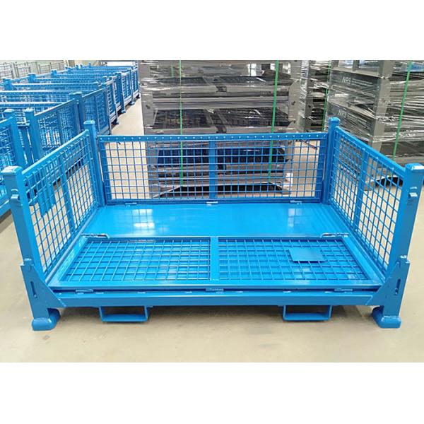 Industrial Large Stillage Pallet Cage Powder Coating Half Height