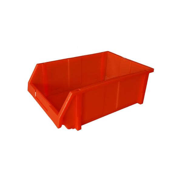 Large Warehouse Garage Tool Storage Picking Stackable Plastic Storage Part Bins Stackable Plastic Storage Bins Multi Function Plastic Shelf Bin Storage Racking Bin with Divider