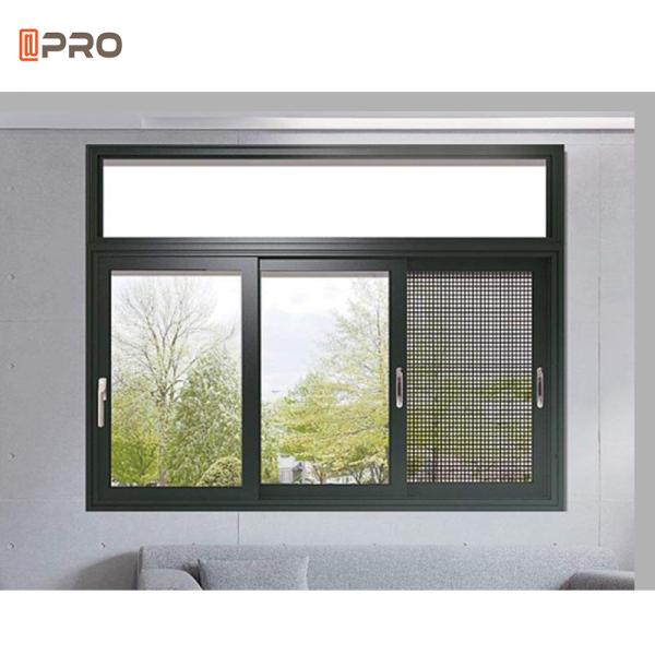 2.0mm Thickness Aluminum Sliding Windows Sash Windows Materials With Screen Balcony Double Glass