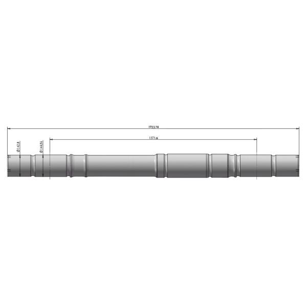 High Durability Railway Passenger Car Axle 1200 - 2800mm Length