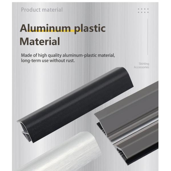 Laminate Flooring Decorative PVC Skirting Board Corner with Printing and UV Coating