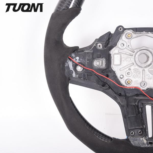 Matte Cover LED Sports Bmw Carbon Fiber Steering Wheel Circular Customization