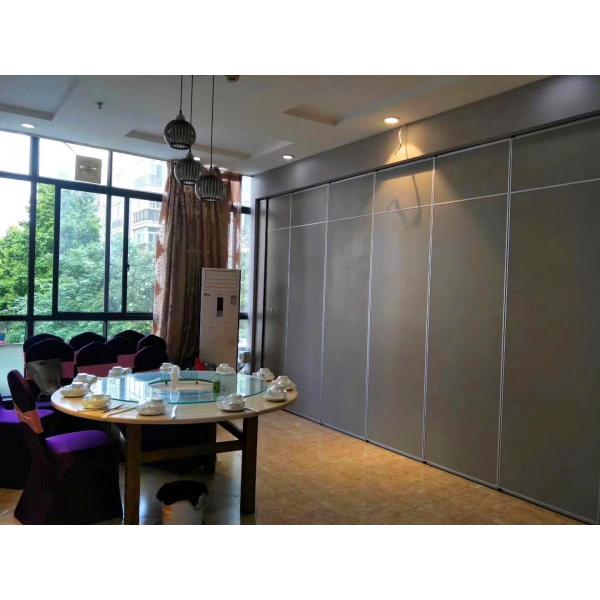 4 Meters High Gypsum Board Movable Wall Partitions / Indoor Acoustic Foldable Wall Panels