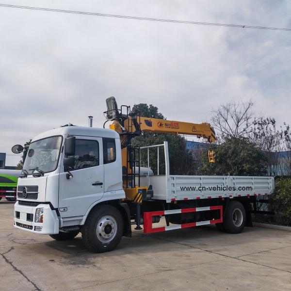 Dongfeng 8 Tonne Telescopic Boom Truck Crane 180KW 245HP Hydraulic Mobile Crane Truck Mounted