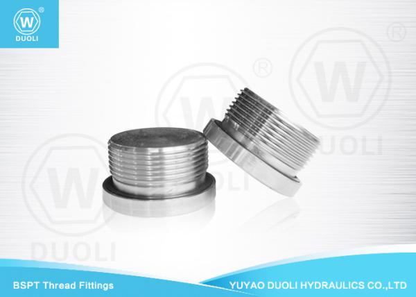 Hydraulic Male BSP Flare Fittings ED Seal Hollow Hex Plug Thread Adapter