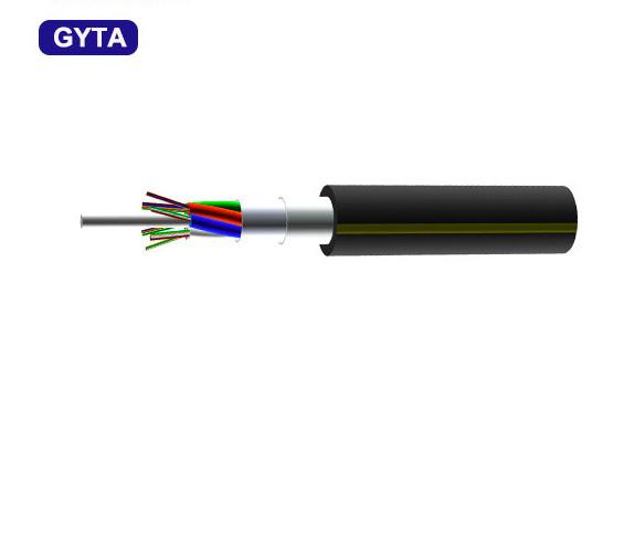 Armored Non Metallic Fiber Optic Cable Duct Aerial Aluminum Tape Strength Member