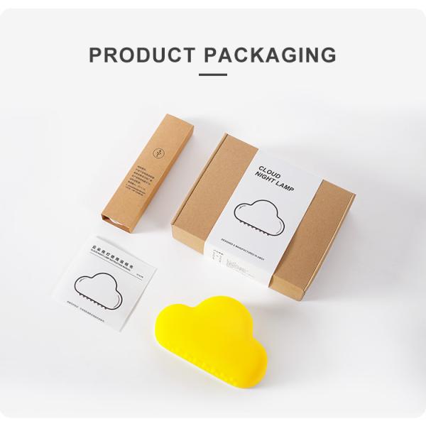 Controle de voz de indução do corpo humano Nuvem Luz noturna LED com carregamento USB e tamanho pequeno