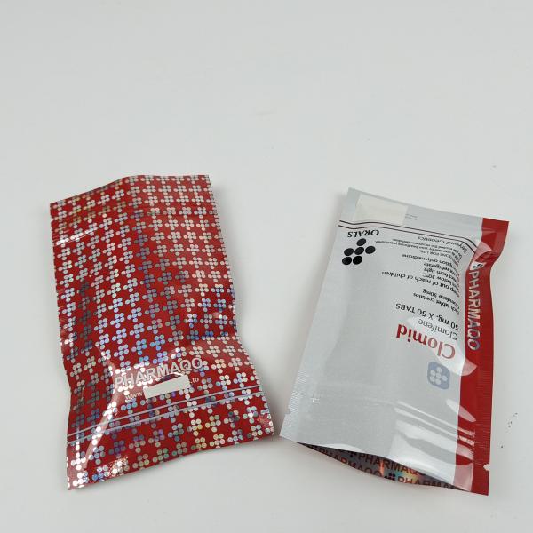 Storage Promotional Food Packaging Three Side Seal Bags for Teeth Care Packaging with Heat Seal Closure With Zipper