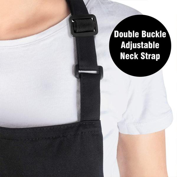 Uniform Fabric Type Custom Logo Waterproof Chef Kitchen Apron for Cafe Restaurants Cooking