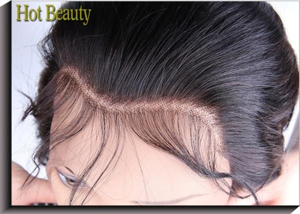 Top Closure Ear to Ear  Swiss Lace Frontal Body Wave , Natural Black Color