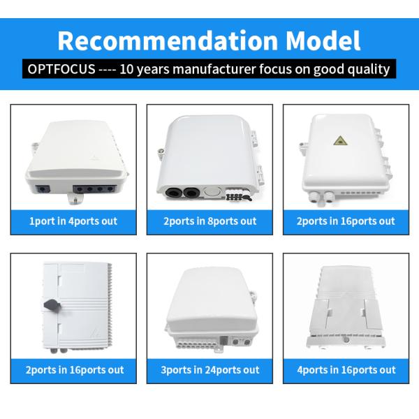 ABS 1*8 Splitter FTTH Wall Mount Terminal Box 16 LC
