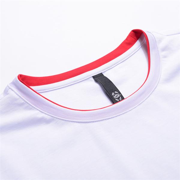 China custom collar t-shirt  white jersey cotton t shirt  for mens tshirts