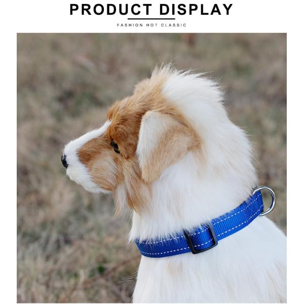 Luxury Large Pet Neck Collar Heavy Duty Adjustable Nylon Dog Collar