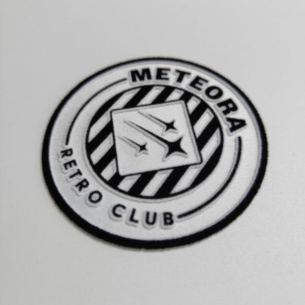 Parches de transferencia de calor de bordado de ropa con logotipo de flocado 3D Clásico