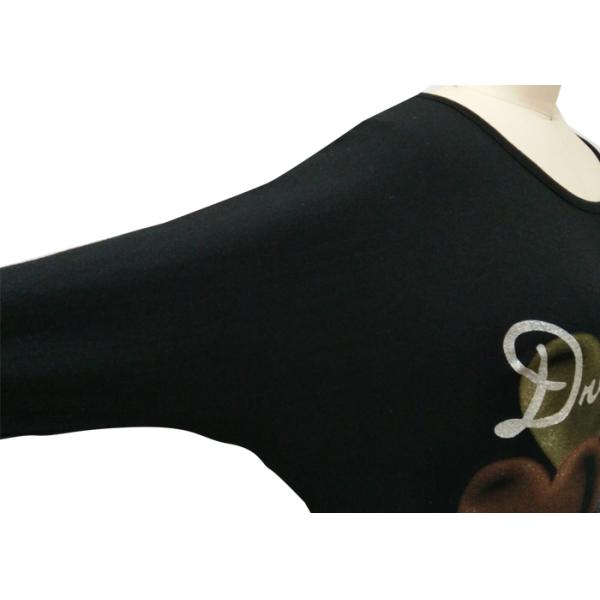Long Sleeve Womens Pullover Sweatshirt Ladies Casual Tops Singel Jersey Printting