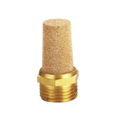 General Brass Pneumatic Muffler Silence , G Thread Nature Colour Flow Control Muffler