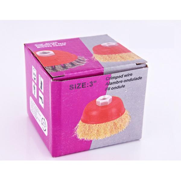 Истирательные инструменты переплетают щетку чашки волнистой проволки узла 65mm 100mm