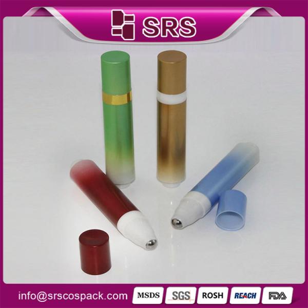 10ml pressed roll on bottle with airless pump for eye cream