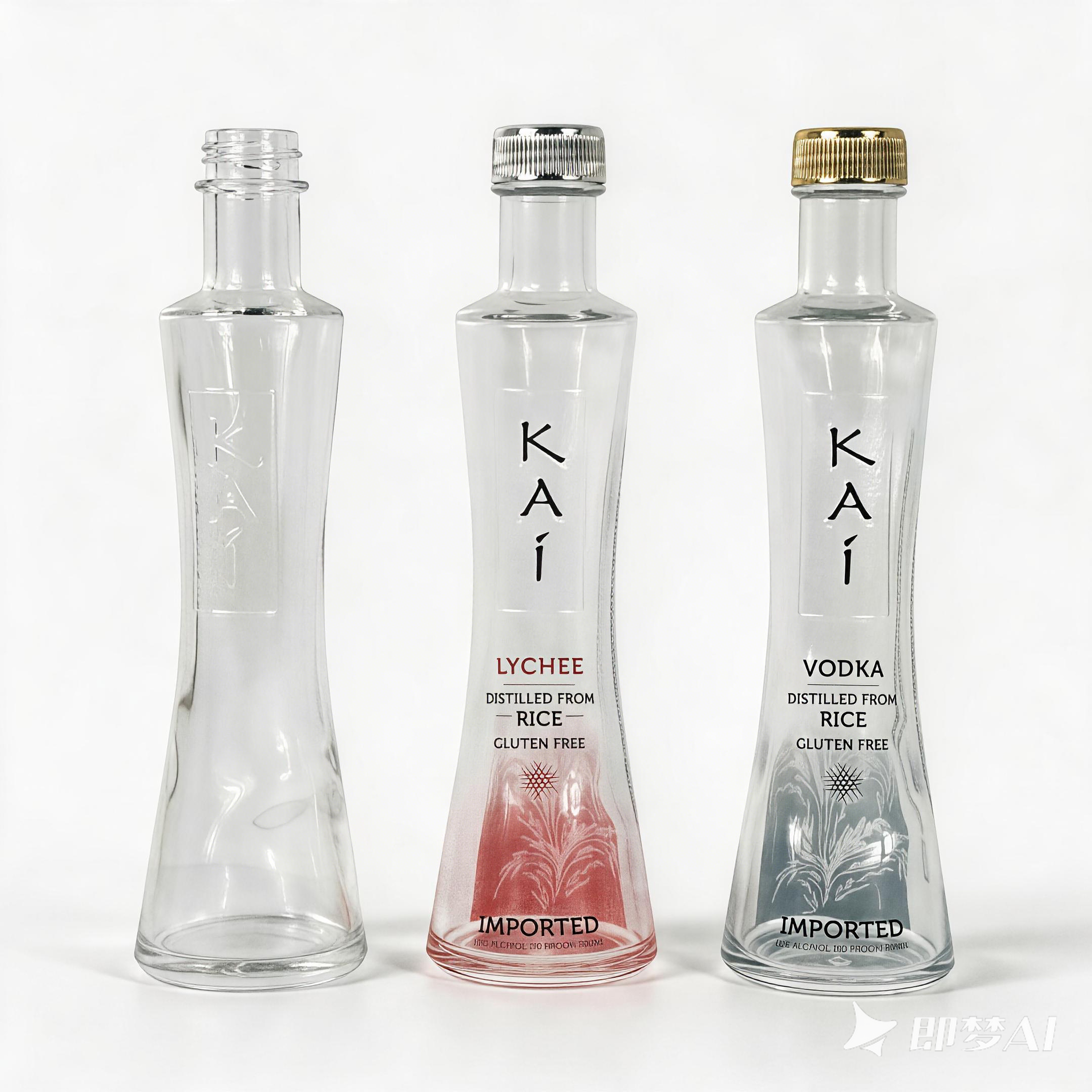 50ml/100ml/ 500ml/ 700ml Golden Metalization Glass Bottles