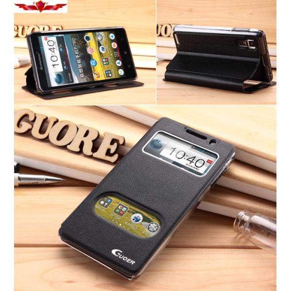 Dirtproof/Shockproof Lenovo P780 PU Flip Cases