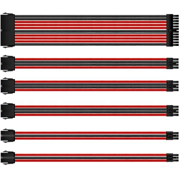 Braided Sleeved PSU Cable Kit ATX Sleeved Power Supply  Extension Cable with Comb for Power Supply cable sleeves