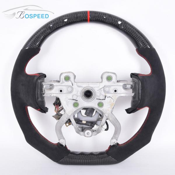 Real Carbon Fiber Leather Sports Cadillac Steering Wheel Stitching 2022 OEM ODM